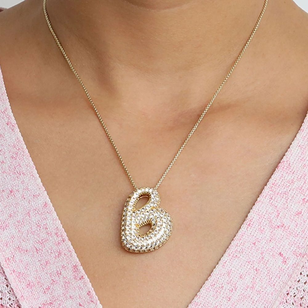 Diamond Initial Necklace N1569